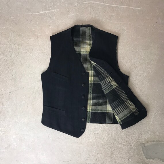 1920s/30s men's woollen waistcoat/vest/gillet line