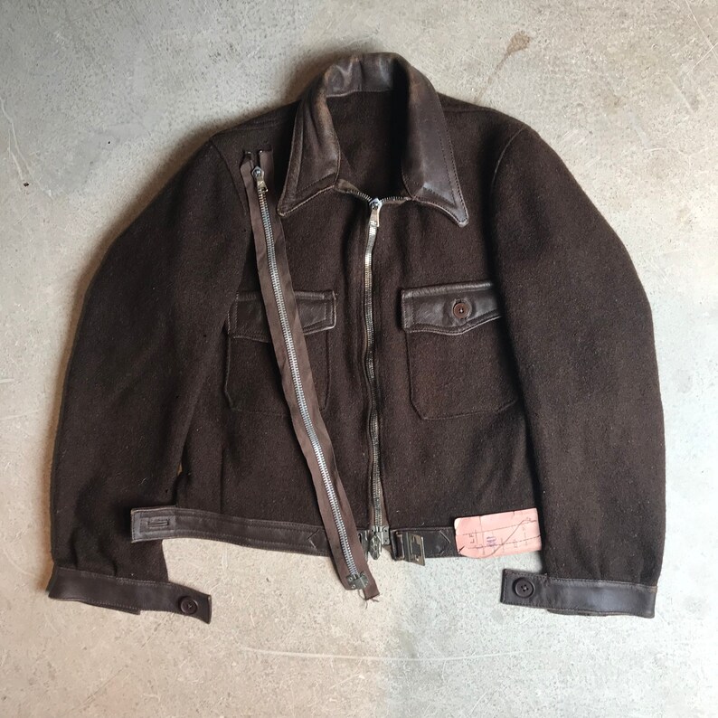 1910s Prophete zip cyclist jacket vintage french deadstock workwear