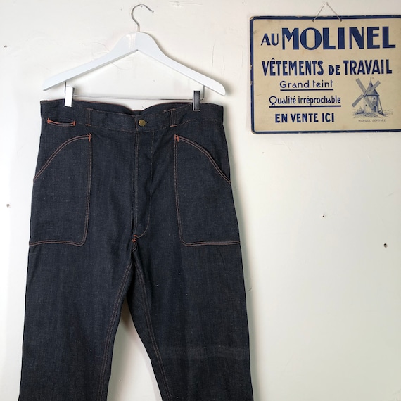 French denim workwear dead stock