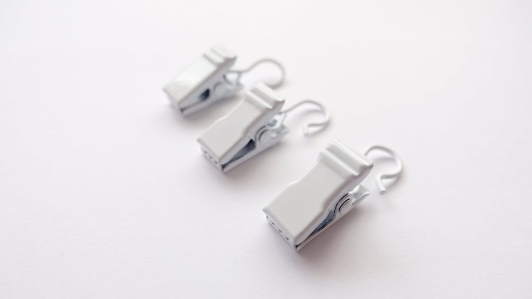 White Curtain Clips for Curtain Rings Housewarming Gift New Etsy UK