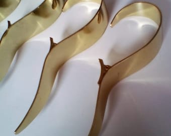 Shiny Gold S-Shaped Curved Curtain Cobra Hooks, Shower Curtain Hooks, Decorative Metal Large Curtain Hooks Boho Minimalist Decor Ø35mm