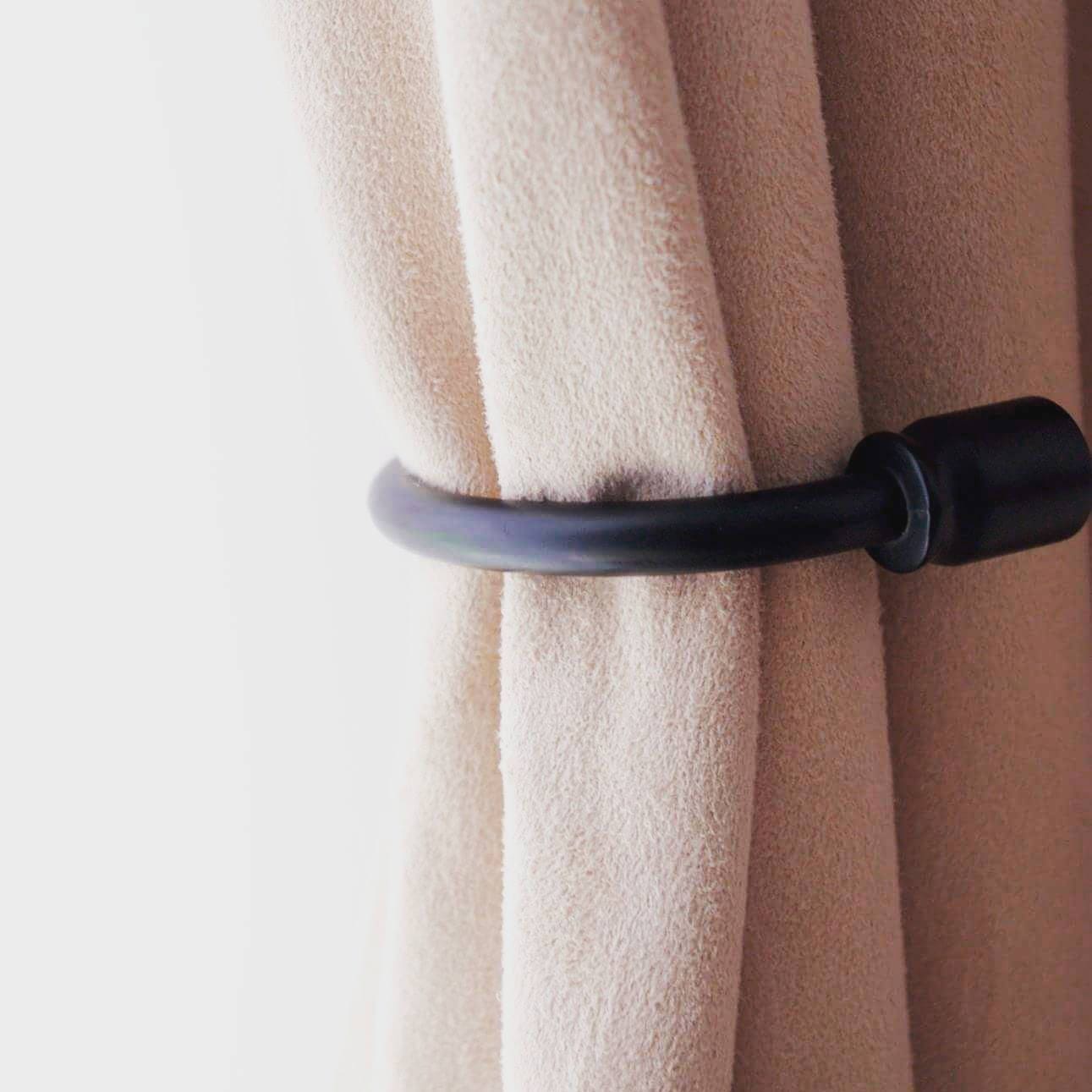 Classic Curtain Holdbacks Black 150mm Pack of 2 Etsy