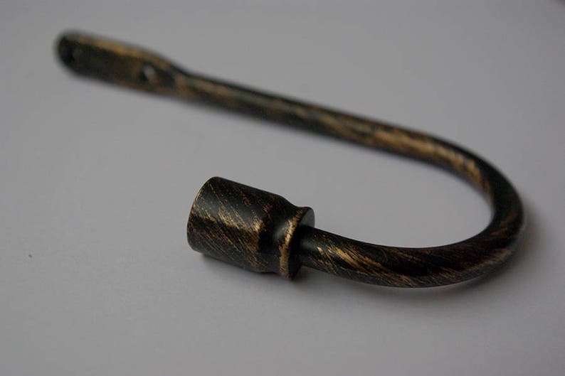 Classic Minimalist Curtain Holdbacks Vintage Black 150mm Etsy