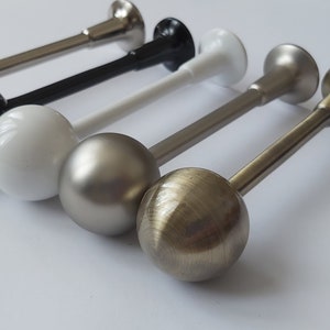 Metallgardinhållare 'Pencil' – 115 mm (4,52 tum) gardinband, uppdragbar gardinhållare, gardinband (1-PACK)