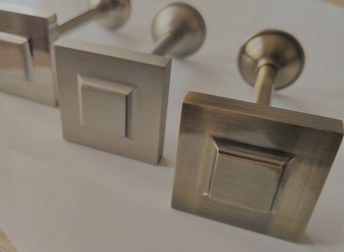 Square Curtain Holdbacks Bronze / Antique Gold 105 Mm pack Etsy UK