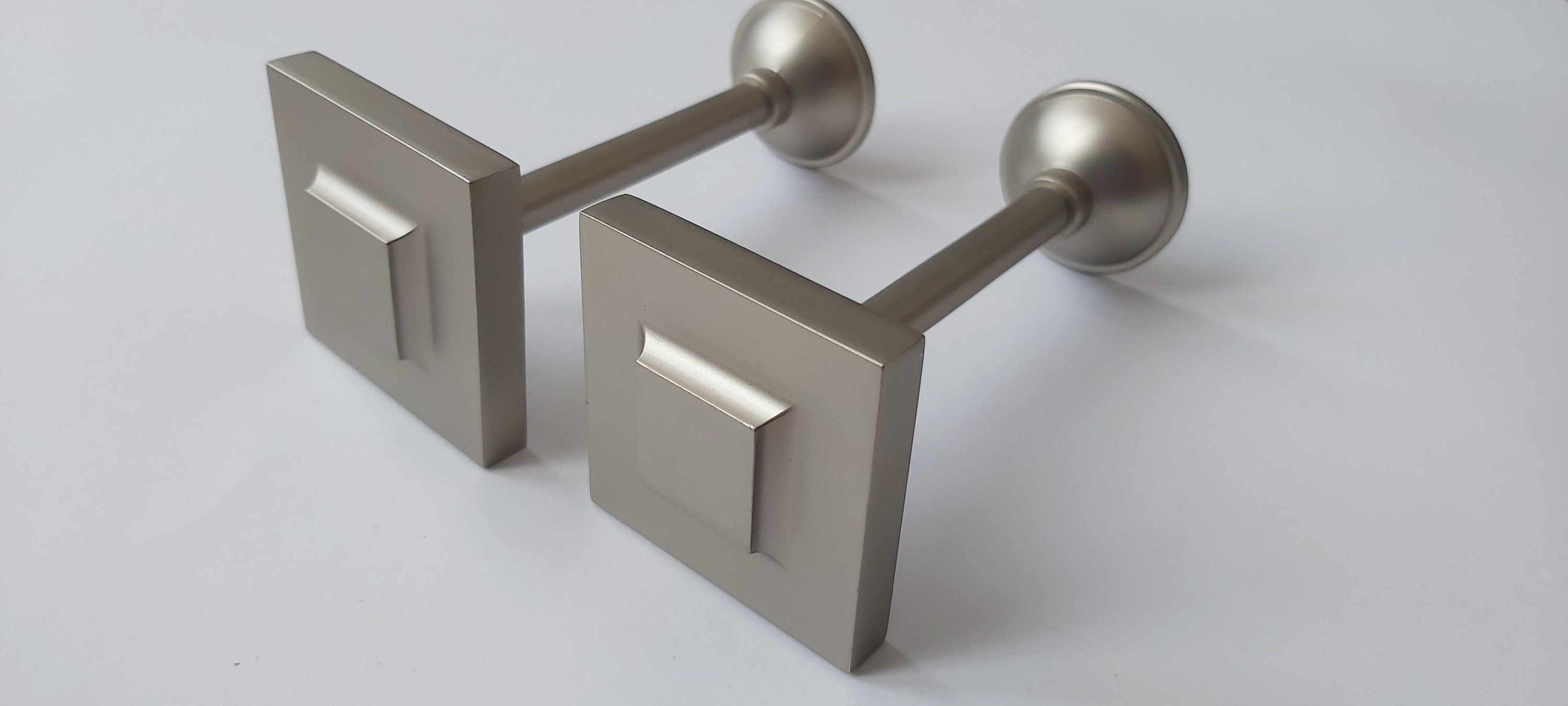 Square Curtain Holdbacks Antique Silver 105mm Etsy UK