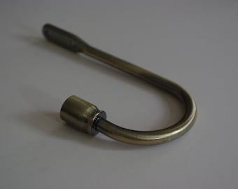 Antique Gold 'Classic' Metal Curtain Holdback – 150mm Tieback, Pullback, Drapery Holder, Curtain Tie (PACK OF 1)