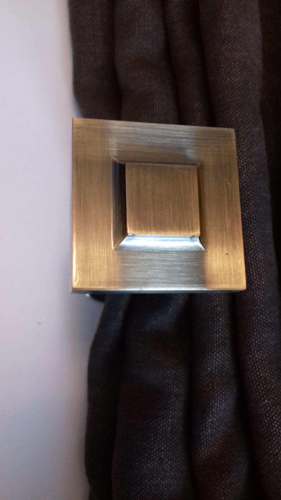 Square Curtain Holdbacks Bronze / Antique Gold 105 mm Pack Etsy