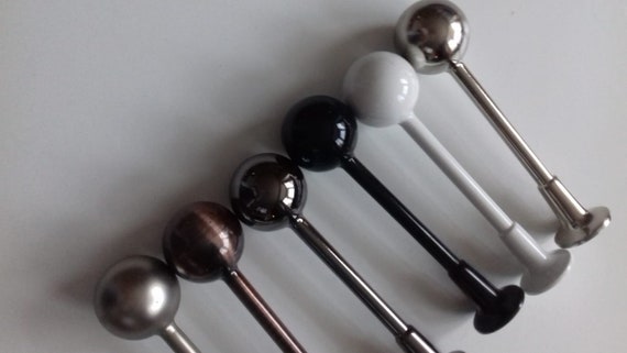 Pack of 2 *Wall fixings included* Classic Pencil Metal Wall Curtain Hold backs 115mm