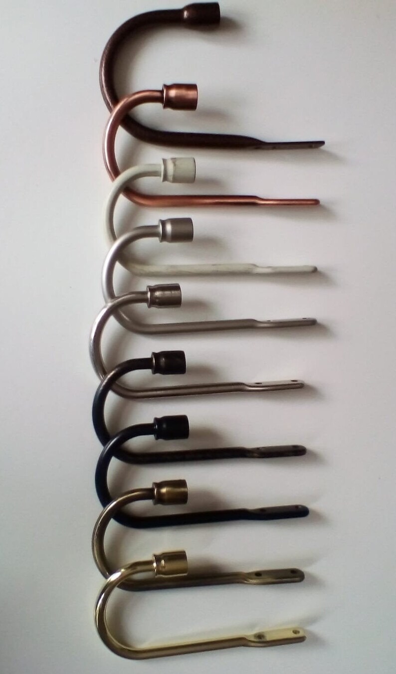 Classic Minimalist Curtain Holdbacks Vintage Black 150mm Etsy