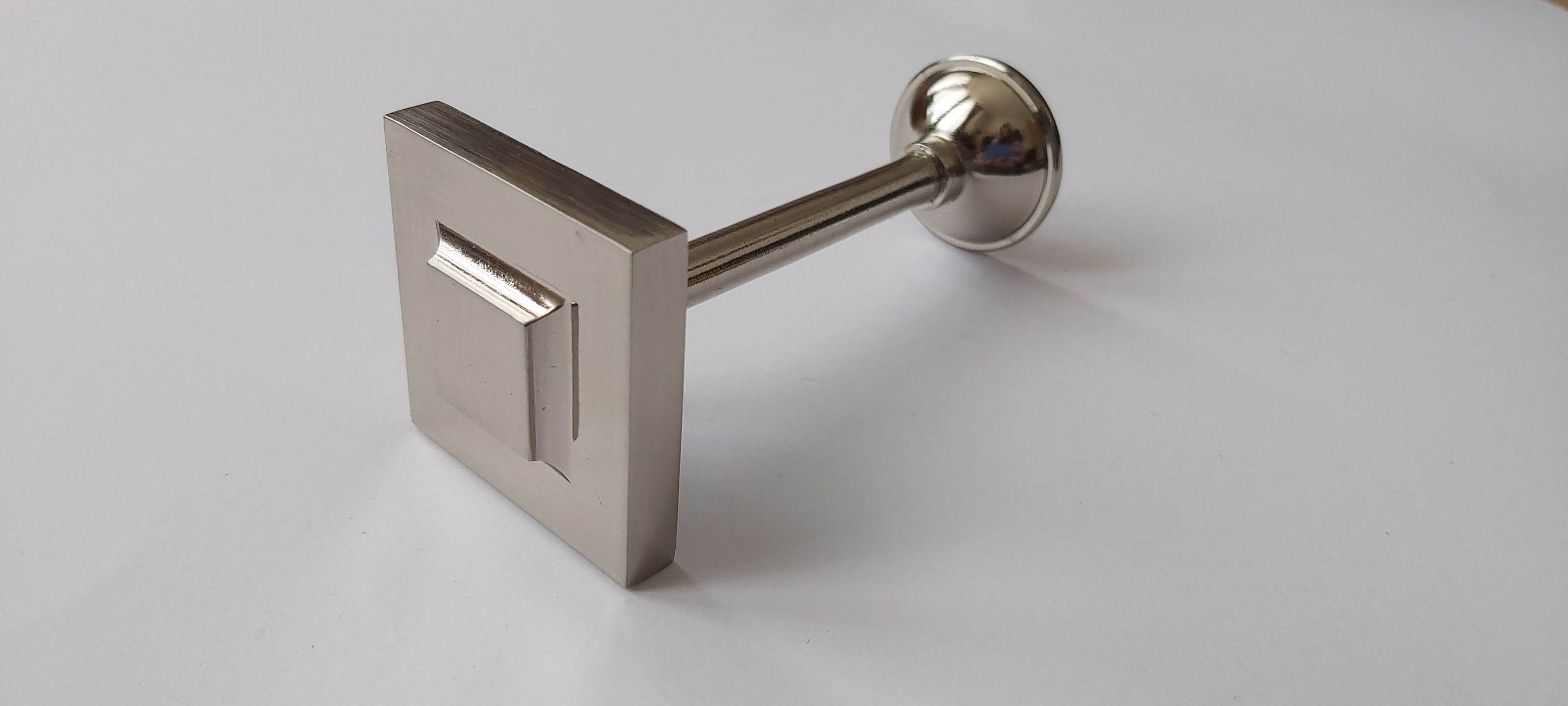 Square Curtain Holdbacks Shiny Silver 105mm Etsy UK