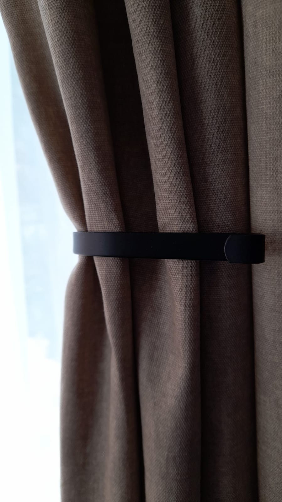 Embrasses de Rideaux Classiques - Noir 170mm | Pack 2