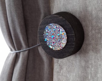 Handmade Wooden Magnetic Curtain Tie Backs/Holdbacks