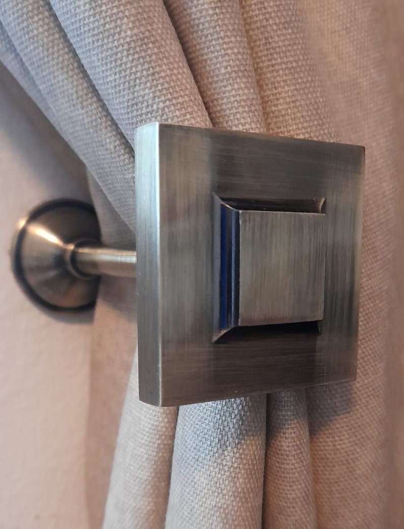 Square Curtain Holdbacks Bronze / Antique Gold 105 Mm pack Etsy UK