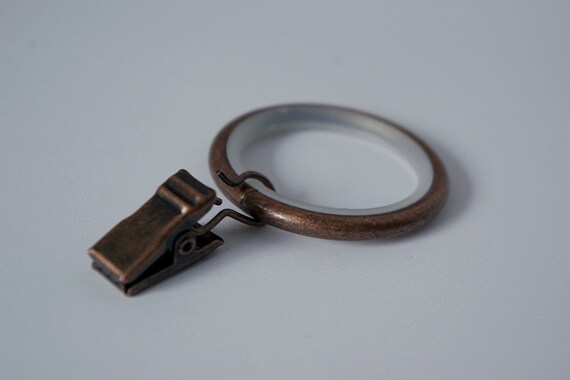 Silent Sliding Strong Metal Curtain Rings With Pincer Clips Etsy