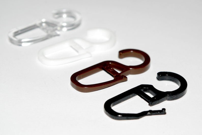 Plastic Curtain Hooks Ø10mm Pack Of 50 Plastic Curtain Hooks Ø10mm Pack Of 50, Curtain Plastic Hooks