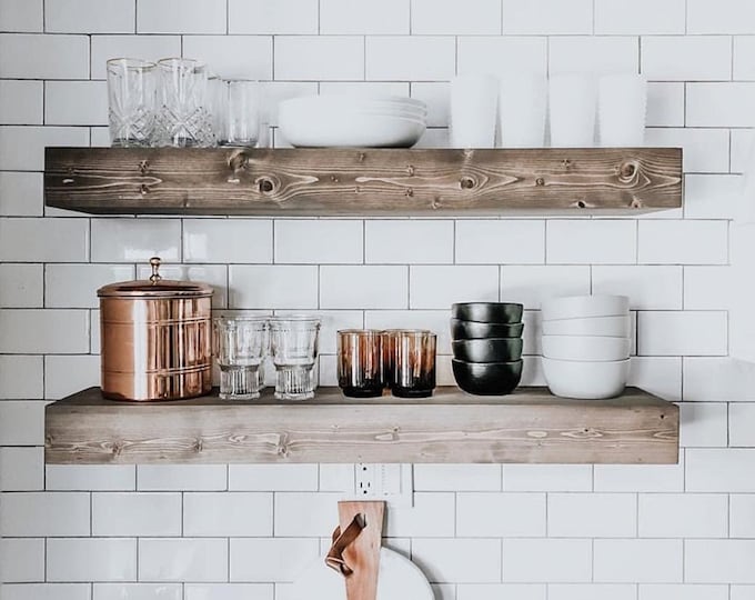 Floating Shelves, Floating Shelf, Rustic Shelves, Farmhouse Shelves, Open Shelving