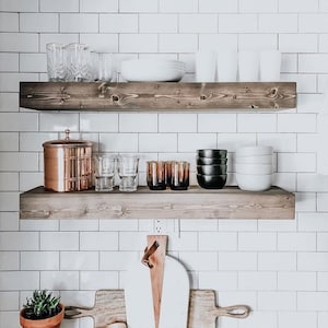 Floating Shelves, Floating Shelf, Rustic Shelves, Farmhouse Shelves, Open Shelving