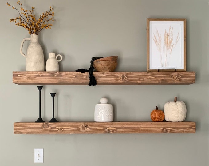 Floating Shelves, Open Shelving, Floating Shelf, Farmhouse Shelves, Deep  Shelves, Wide Shelves 