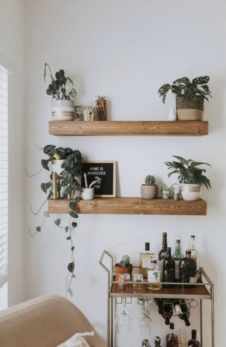 Farmhouse Floating Shelf: Custom Heights, Depths and Lengths Available ...