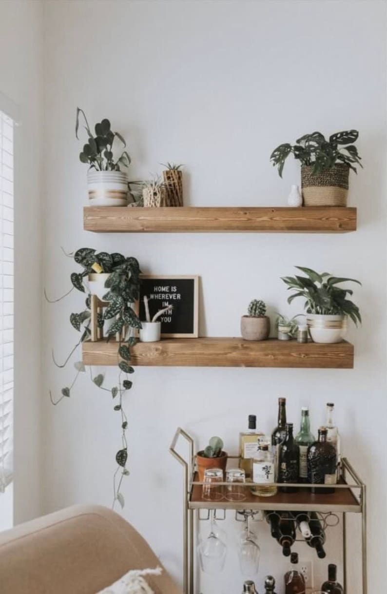 Floating Shelves, Open Shelving, Floating Shelf, Farmhouse Shelves, Deep Shelves, Wide Shelves image 1