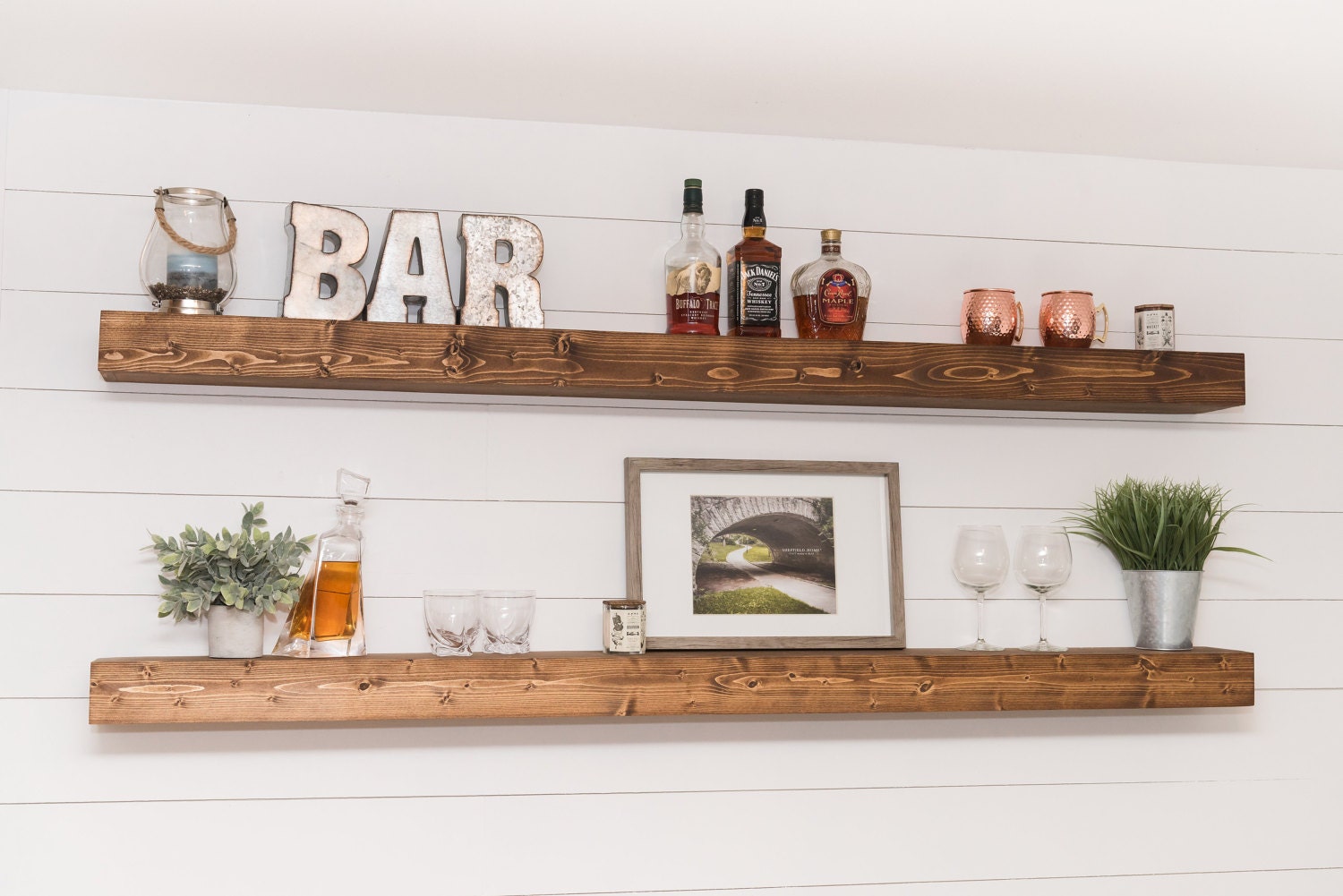 Floating Shelf (54), Long Shelf, Rustic Shelf, Mantel