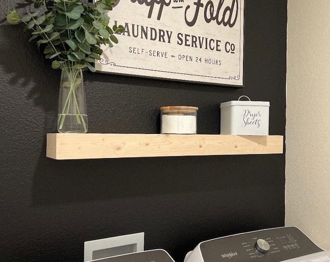 Floating Shelf | FREE Shipping | Laundry Room Shelf | Hanging Wall Shelf | Mantle | Wall Shelves