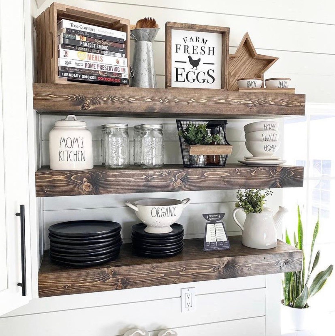 Floating Shelf Floating Shelves Farmhouse Decor Rustic Etsy