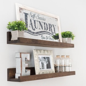FREE Shipping | Wall Shelves | Thin Shelves | Wooden Floating Shelves | Picture Ledge Shelves