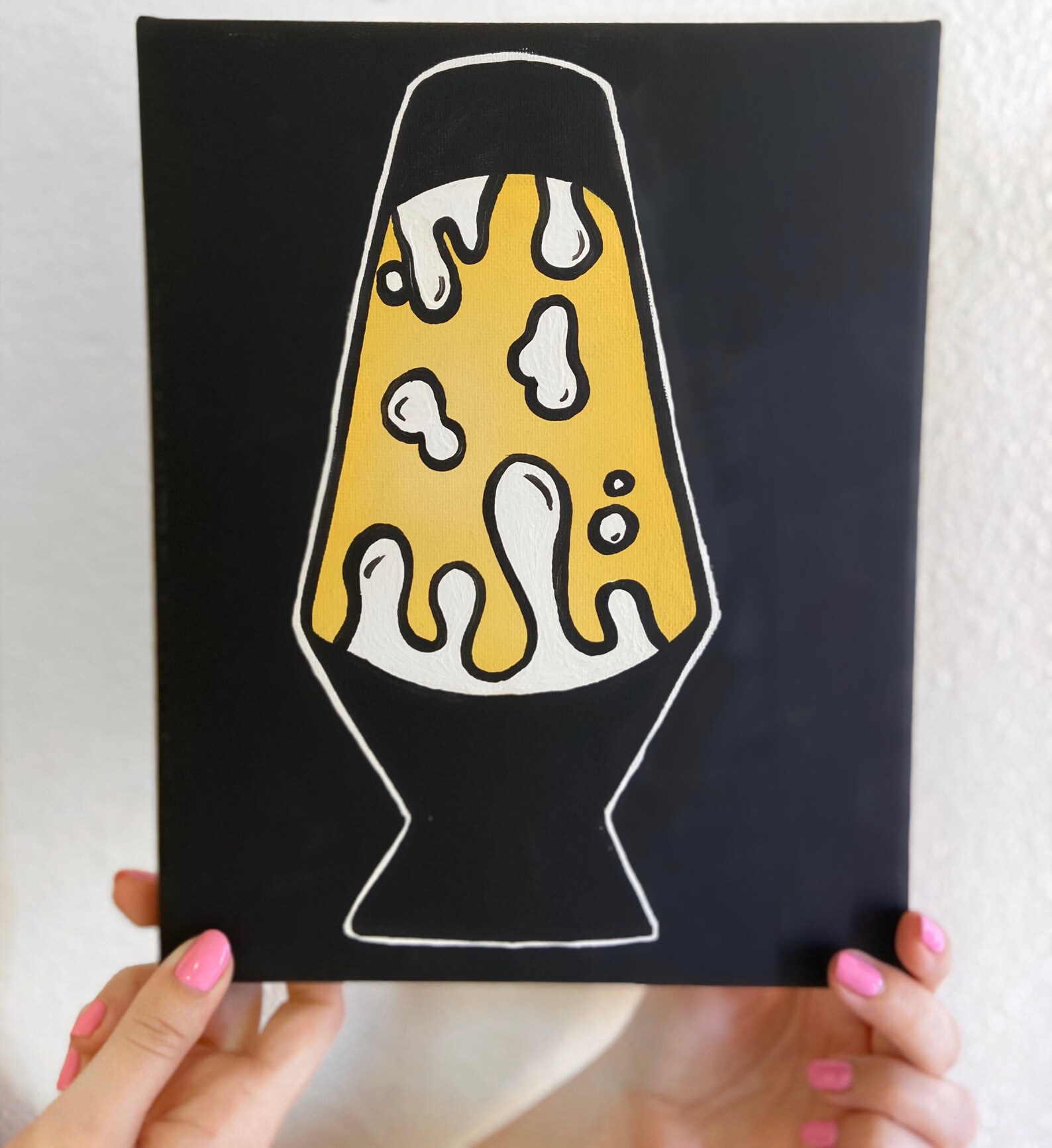 Retro lava lamp wall art Etsy