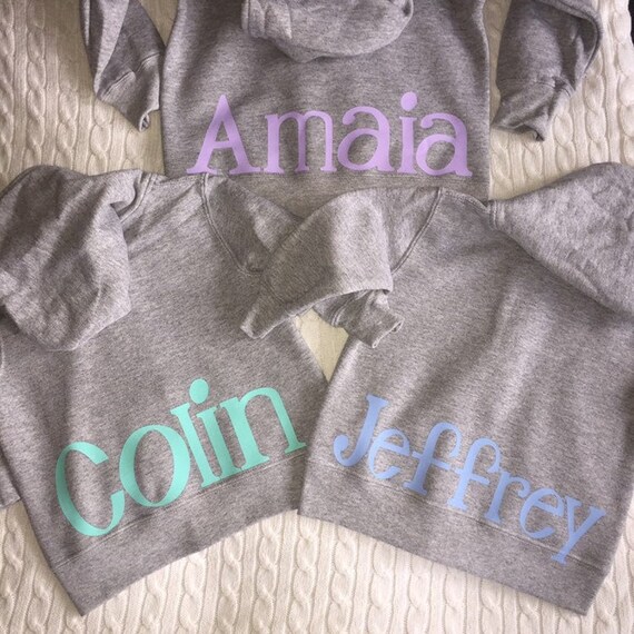 personalized baby hoodie