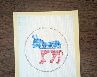 DNC Donkey Ornament Canvas