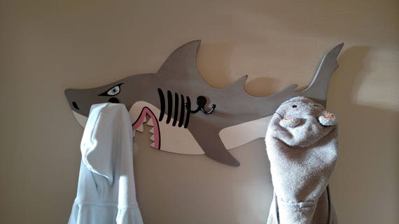 Shark outlet towel holder