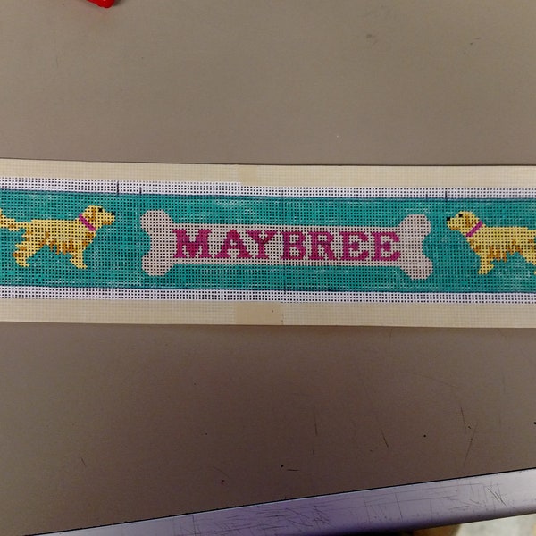 Needlepoint Canvas Dog Custom Etsy