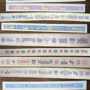 College School Needlepoint Belt Canvas (message before ordering)
