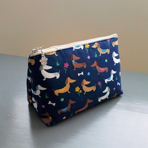 Dachshund Luxury Padded Cosmetic Make Up Bag