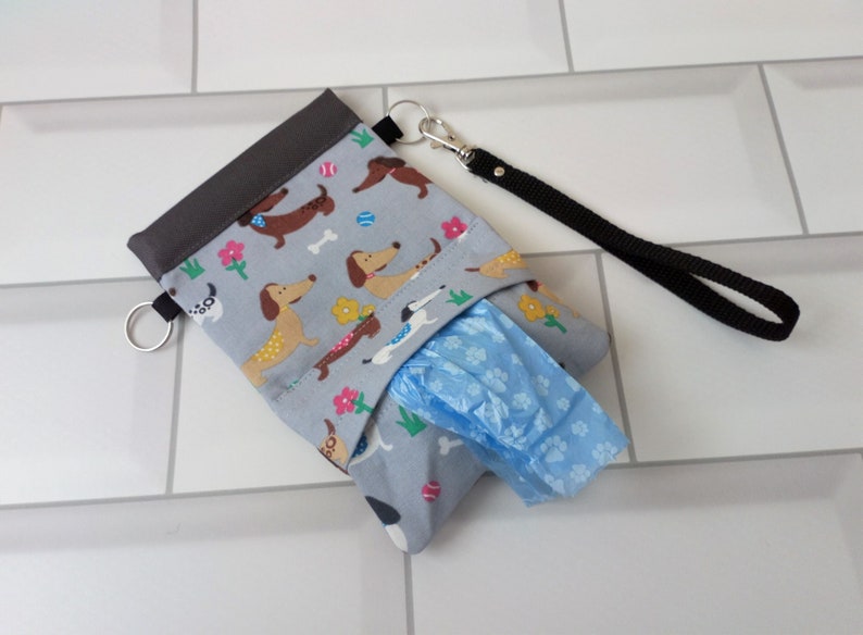Dachshund Combined Treat and Poo Bag Dispenser With Snap Shut Etsy