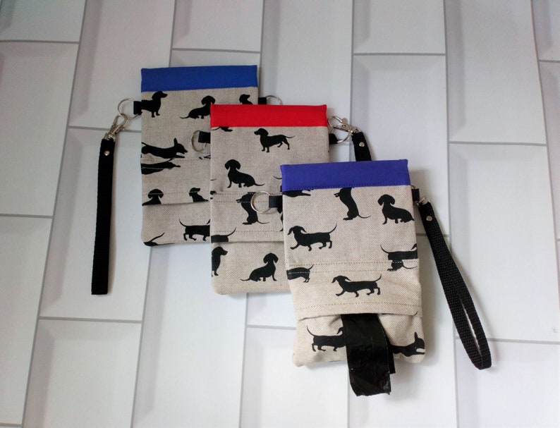 Dachshund Combined Treat and Poo Bag Dispenser With Snap Shut Etsy