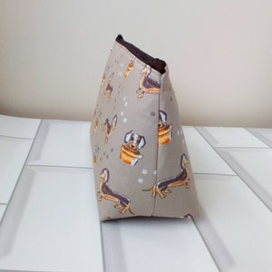 Dachshund Luxury Padded Cosmetic Make Up Bag