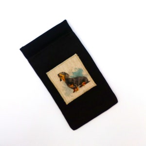 Dachshund Luxury Padded Snap Closure Glasses Case