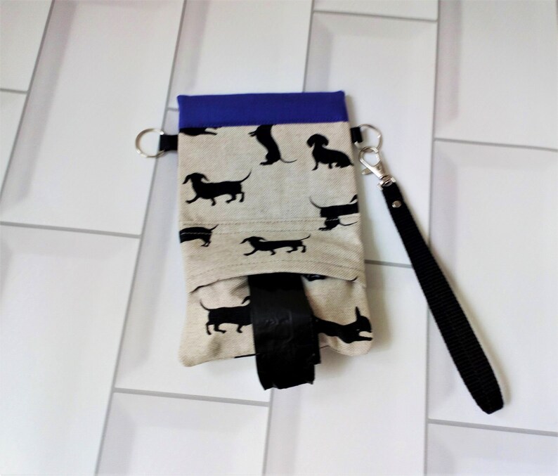 Dachshund Combined Treat and Poo Bag Dispenser With Snap Shut Etsy