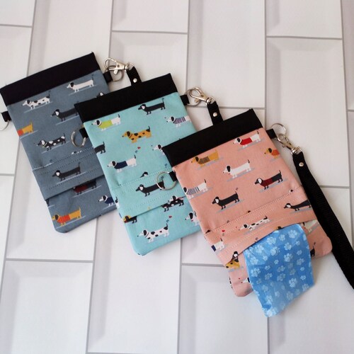 Dachshund Combined Treat and Poo Bag Dispenser With Snap Shut Etsy