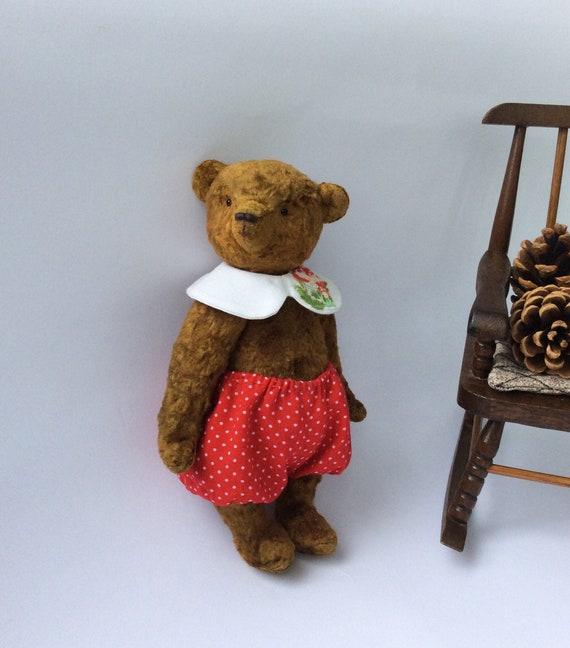 Teddy bear Monti Artist bear OOAK Hand sewn bear Vintage teddy | Etsy