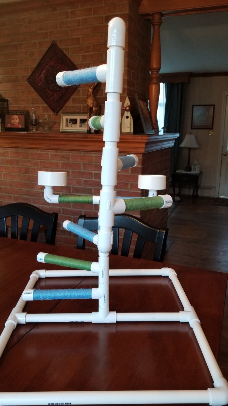 Large pvc pipe parrot stand play gym Etsy