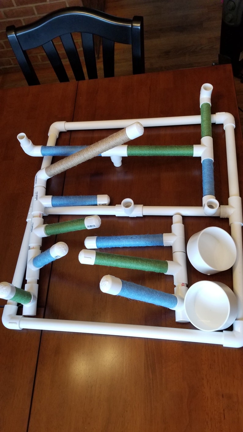 Large pvc pipe parrot stand play gym Etsy