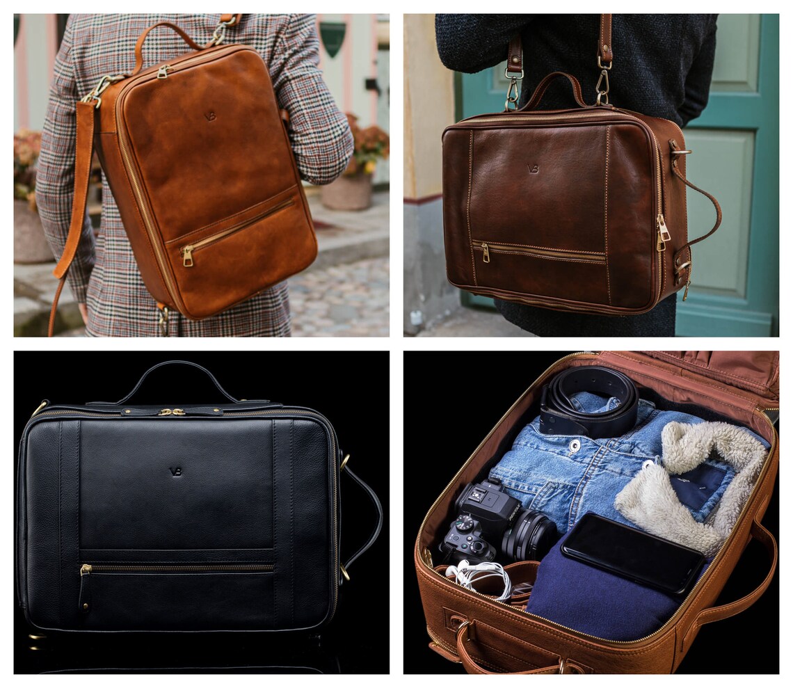 backpack and briefcase
