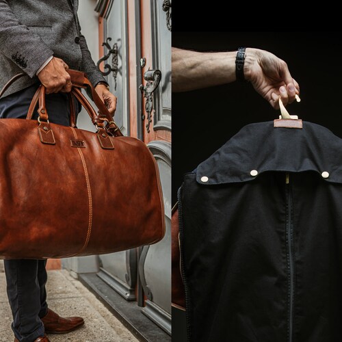 Mens leather suit carrier Clearance