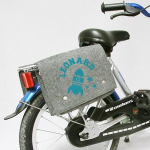 Handlebar bag bicycle bag unicorn with name and individual motif image 2