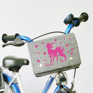 Fahrradtasche / Lenkertasche mit Namen und verschiedenen Motiven Bild 1