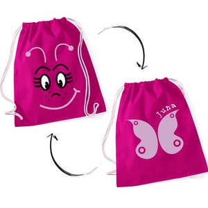 Kindergartentasche Kinderrucksack Schmetterling Individualisierbar Personalisierbar mit Namen Bild 1